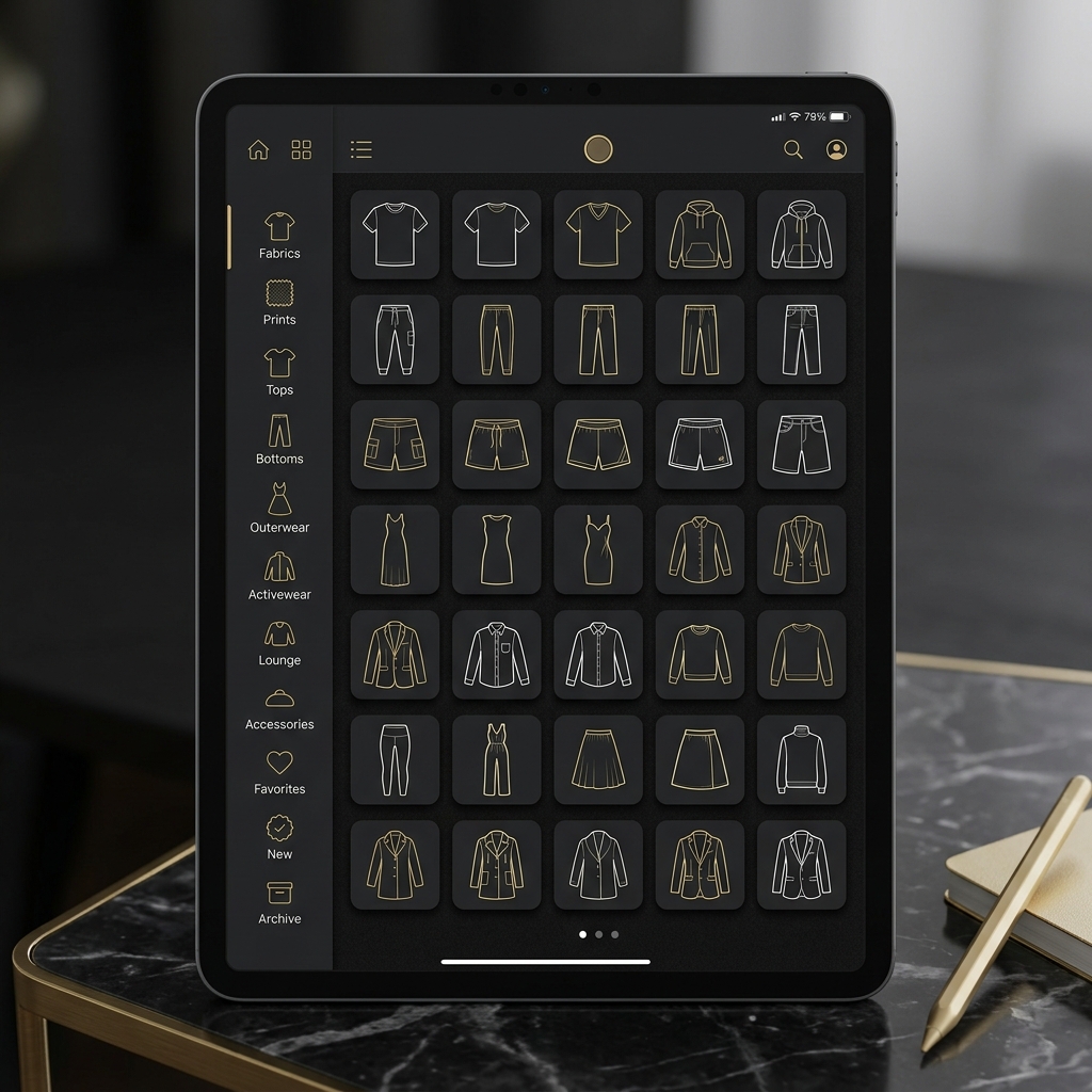 Digital CAD pattern library interface